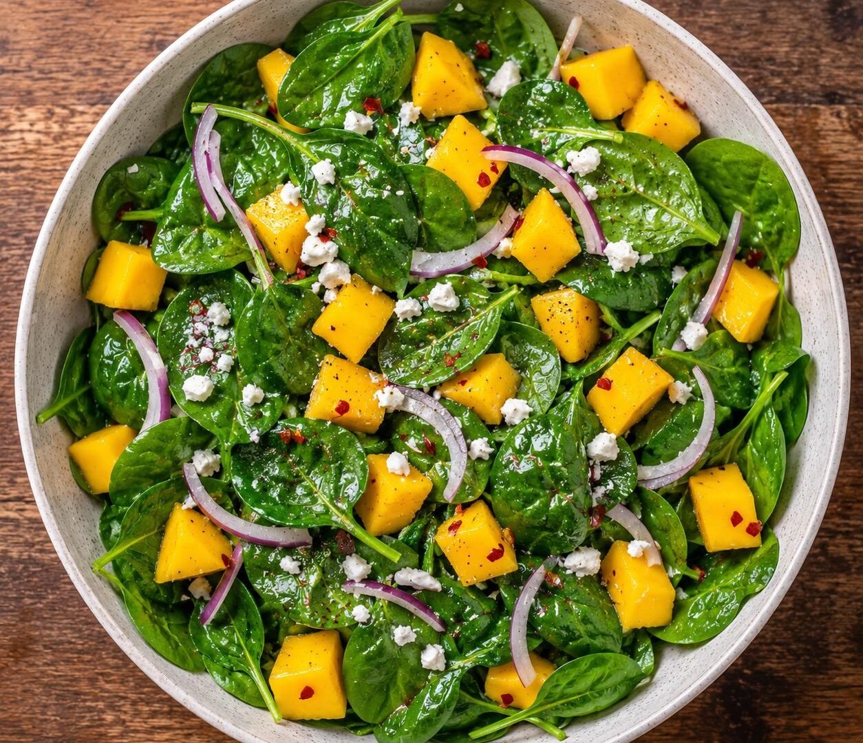 Baby Spinach & Mango Salad