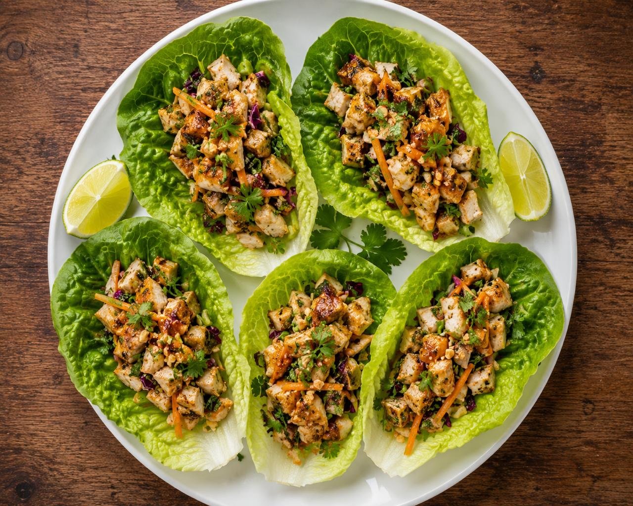 Chicken Romaine Lettuce Wraps