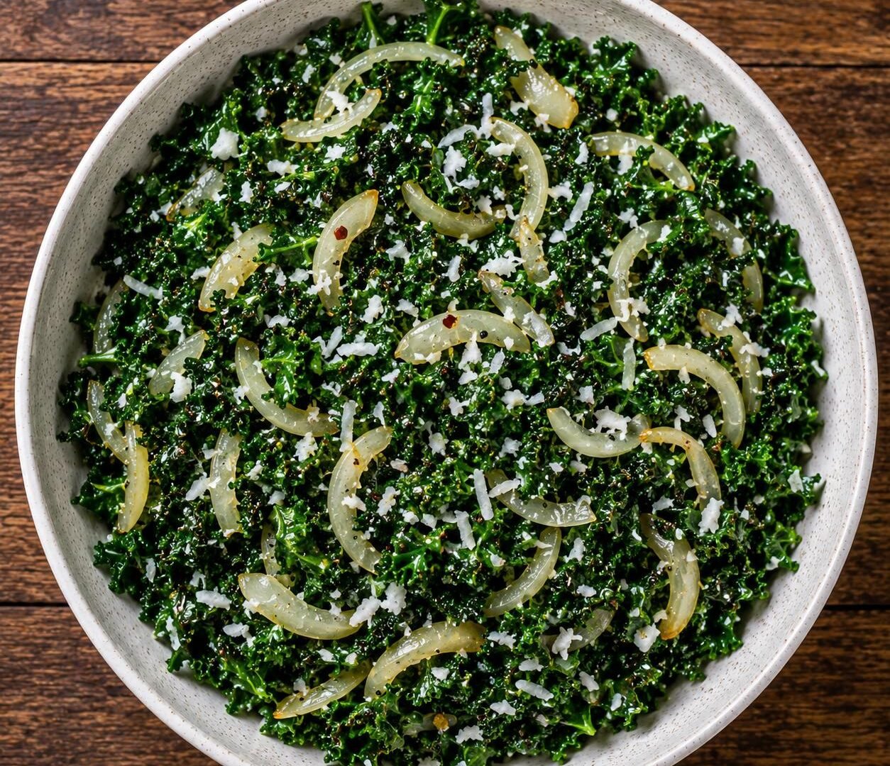 Coconut Kale with Onions