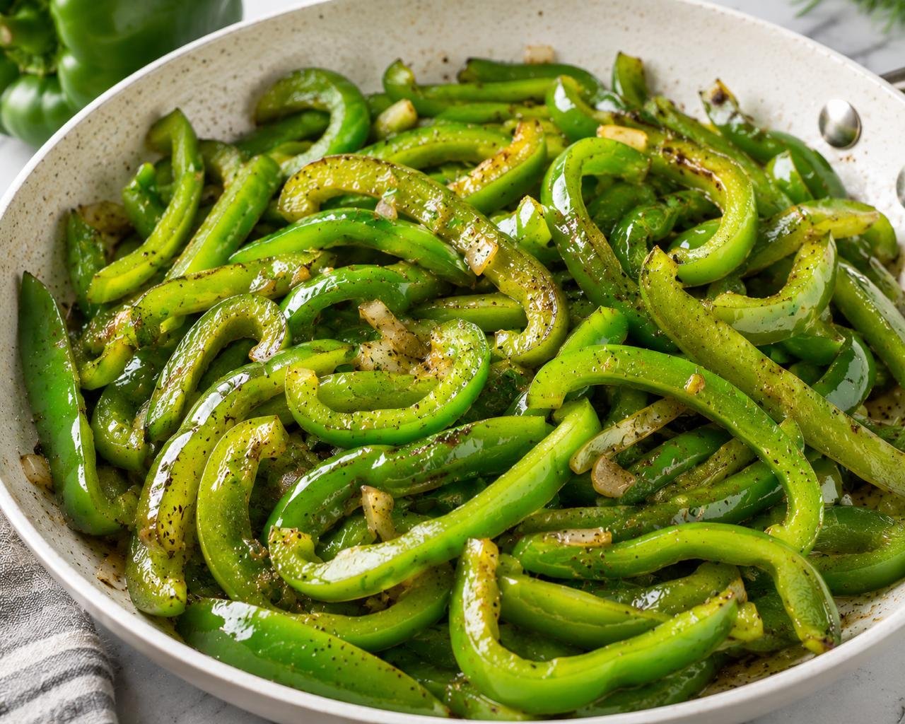 Sautéed Green Bell Peppers